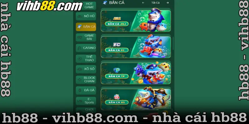 Bắn cá là sảnh game đỉnh cao không thể bỏ qua khi tham gia tại HB88