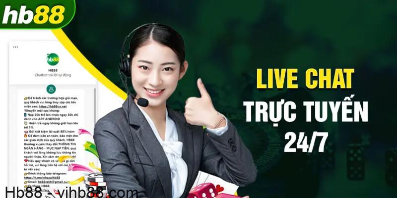 Thành viên có thể liên hệ đội ngũ hỗ trợ của HB88 ngay trên trang chủ